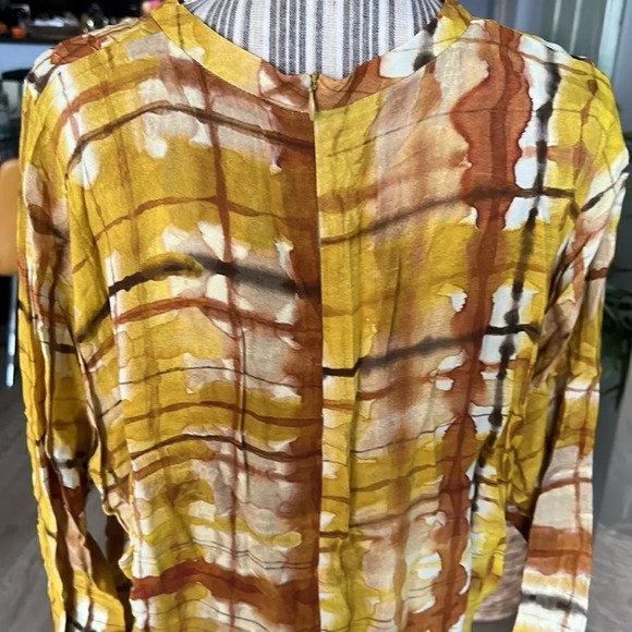 ZARA | Mustard | PRINTED MIDI DRESS - Picture 14 of 15